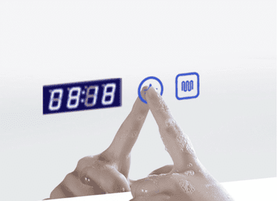 מראה מלבנית חכמה לאמבטיה ULTRA HD כולל תאורת לדים -גדלים לבחירה