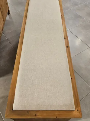 ספסל ישיבה מרופד דגם DIEGO בשילוב עץ 3 מגירות אחסון -120 ס''מ