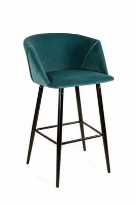 כסא בר מעוצב דגם CAESAR-בד קטיפה גוון ירוק
