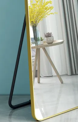 מראה מעוצבת מלבנית דגם BRIK עומדת / תלייה- צבעים לבחירה