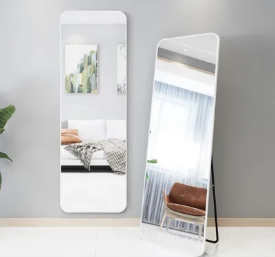 מראה מעוצבת מלבנית דגם BRIK עומדת / תלייה- צבעים לבחירה