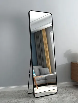 מראה מעוצבת מלבנית דגם BRIK עומדת / תלייה- צבעים לבחירה