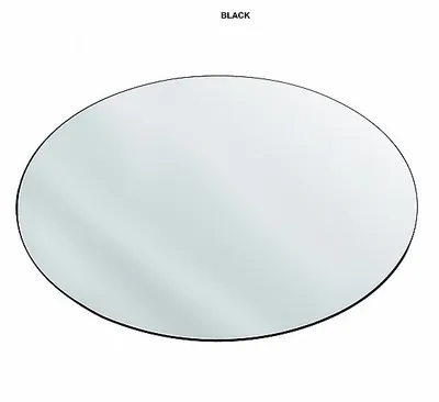 מראה אובלית מעוצבת דגם NORMAN אליפסה מסגרת שחורה- מידות לבחירה