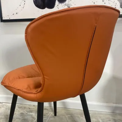 כסא אוכל מעוצב דגם DAN דמוי עור