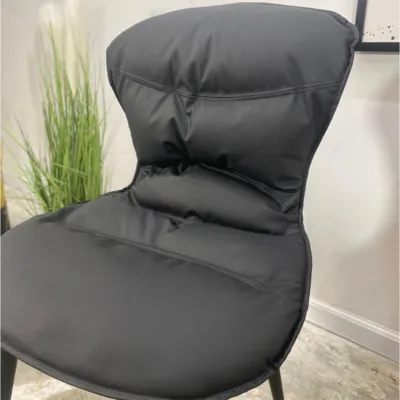 כסא אוכל מעוצב דגם DAN דמוי עור