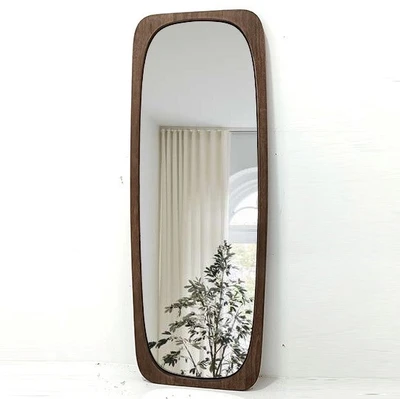 מראה מעוצבת דגם NORDI מסגרת עץ טבעי - מידות לבחירה