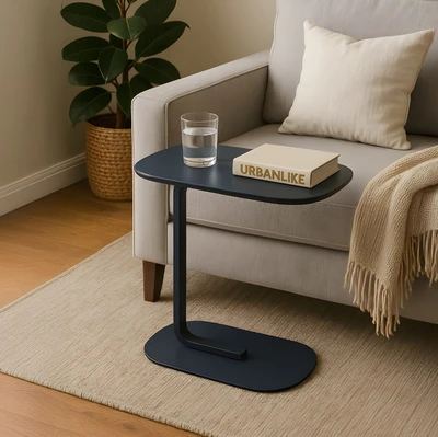 נשכן אובלי מעוצב דגם MORGAN-מתכת שחורה