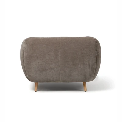 כורסא מעוצבת דגם DUBA בד גוון חום