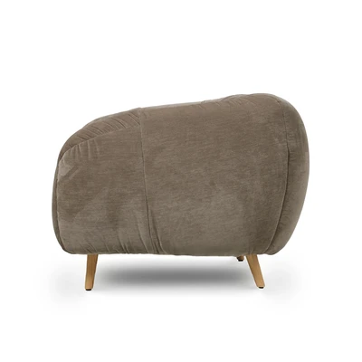 כורסא מעוצבת דגם DUBA בד גוון חום