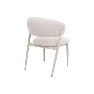 כסא מעוצב דגם MONZA בד גוון אבן רגל אבן