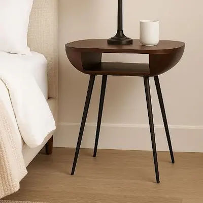 שידה עץ כהה מעוצבת דגם ZARA