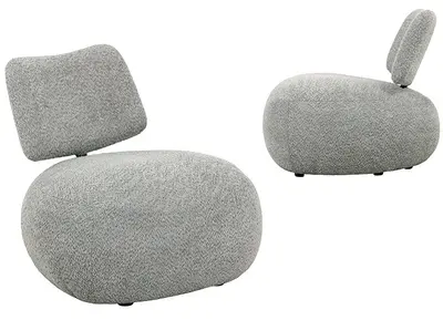 כורסא מעוצבת דגם DIVANI גוון אפור