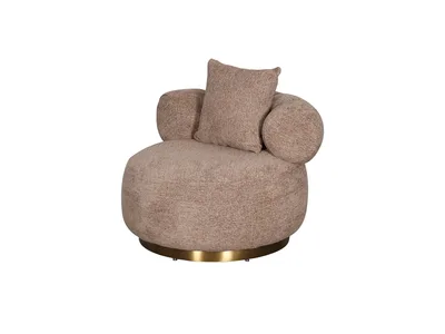 כורסא מעוצבת דגם LOVE גוון קפה