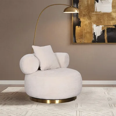 כורסא מעוצבת דגם LOVE גוון בז'