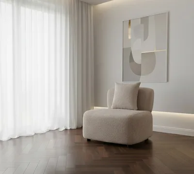 כורסא מעוצבת דגם STAR - קפה