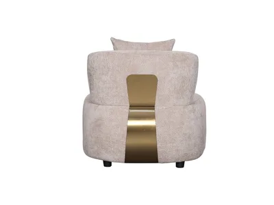 כורסא מעוצבת דגם STAR - קפה