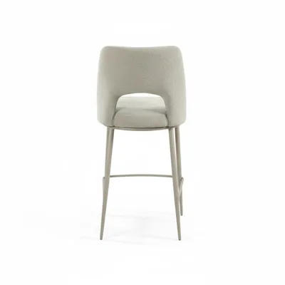 כסא בר מעוצב דגם PARIS-בז' רגל סהרה