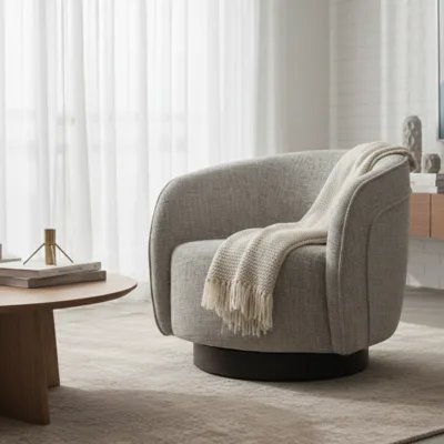 כורסא מעוצבת דגם KALA- גוון בז'