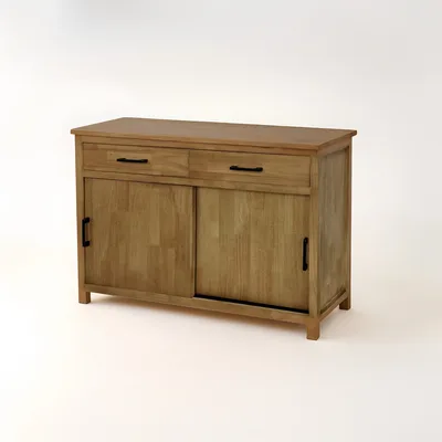 שידת עץ מעוצבת דגם ALBA דלתות הזזה ומגירות