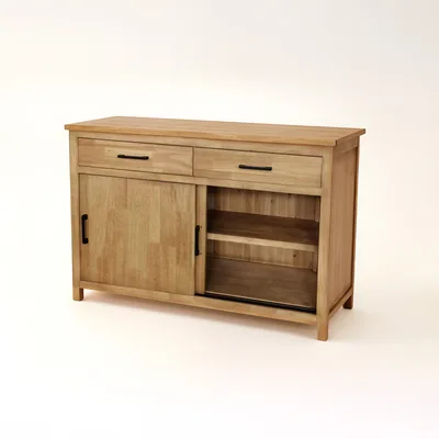 שידת עץ מעוצבת דגם ALBA דלתות הזזה ומגירות