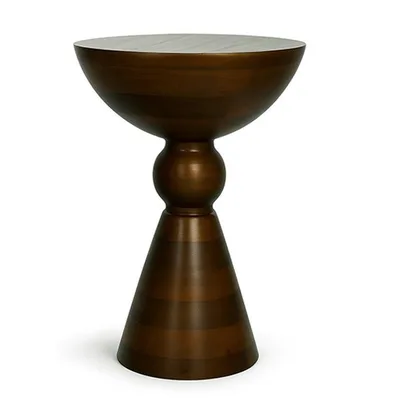 שולחן צד מעוצב דגם ALICE עץ גוון אגוז