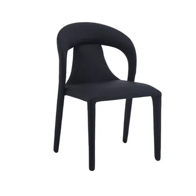 כסא אוכל מעוצב דגם TOKYO דמוי עור -שחור