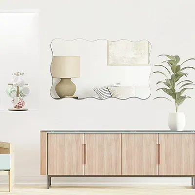 מראה מעוצבת דגם SHIR מסולסלת ללא מסגרת -מידות לבחירה