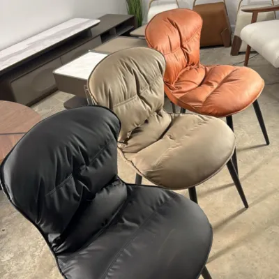 כסא אוכל מעוצב דגם DAN דמוי עור