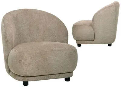 כורסא מעוצבת דגם SISI גוון גרייז'