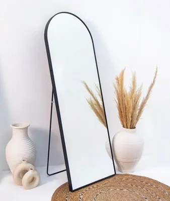 מראה מעוצבת קשת דגם AMIRA-שחורה