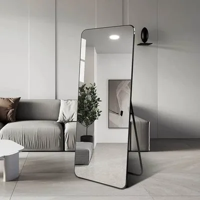 מראה מעוצבת מלבנית דגם AMIRA-שחורה