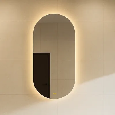 מראה אובלית כולל תאורת LED דגם SOL